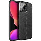 Kny Apple Iphone 13 Pro Max Kılıf Deri Desenli Lux Niss Silikon - Siyah - İphone 13 Pro Max