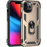 Kny Apple Iphone 13 Pro Max Kılıf Ultra Koruma Yüzüklü Manyetik Vega Kapak - Gold - Apple İphone 13 Pro Max