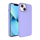 KNY Apple İphone 14 Kılıf İçi Süet Renkli Mara Lansman Silikon Mor