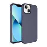 KNY Apple İphone 14 Plus Kılıf İçi Süet Renkli Mara Lansman Silikon Lacivert