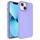 KNY Apple İphone 14 Plus Kılıf İçi Süet Renkli Mara Lansman Silikon Mor