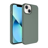 KNY Apple İphone 14 Plus Kılıf İçi Süet Renkli Mara Lansman Silikon Yeşil