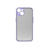 Kny Apple Iphone 14 Plus Kilif Renkli Kenarli Buzlu Kamera Korumali Hux Kapak Mor