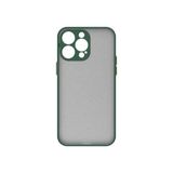 Kny Apple Iphone 14 Pro Kilif Renkli Kenarli Buzlu Kamera Korumali Hux Kapak Yesil