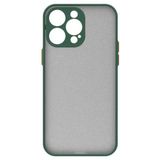 Kny Apple Iphone 14 Pro Max Kilif Renkli Kenarli Buzlu Kamera Korumali Hux Kapak Yesil