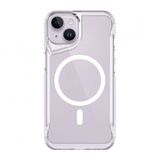 Kny Apple Iphone 15 Kilif Silikon Kenarli Arkasi Sert Magsafeli T-Max Kapak Seffaf