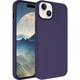 Kny Apple Iphone 15 Plus Kilif Renkli Ici Suet Mara Lansman Silikon Bordo