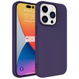 Kny Apple Iphone 15 Pro Kilif Renkli Ici Suet Mara Lansman Silikon Bordo
