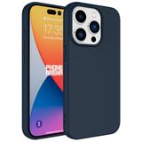 Kny Apple Iphone 15 Pro Kilif Renkli Ici Suet Mara Lansman Silikon Lacivert