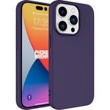 Kny Apple Iphone 15 Pro Max Kilif Renkli Ici Suet Mara Lansman Silikon Bordo