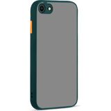Kny Apple Iphone 7 Kılıf Renkli Kenarlı Kamera Korumalı Buzlu Hux Kapak - Yeşil - İphone 7