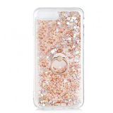 Kny Apple Iphone 7 Plus Kilif Simli Sivili Kalpli Yuzuklu Milce Kapak Gold