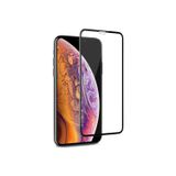 KNY Apple iPhone Xr İçin Kenarı Kırılmaya Dayanıklı 5D Cam Ekran Koruyucu, Siyah