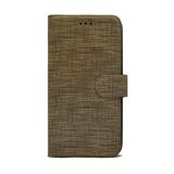 Kny General Mobile GM22 Plus Kılıf Kumaş Desenli Cüzdanlı Standlı Kapaklı Kılıf - Gold - GM 22 Plus
