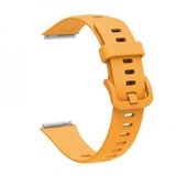 KNY Huawei Band 7 Klasik Model Silikon Sarı Kordon