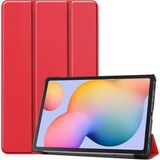 KNY Huawei Mate Pad Pro 10.8 Kılıf Arkası Şeffaf Sert Mika Smartcover Kırmızı