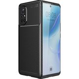 Kny Huawei Nova 8i Kılıf Karbon Desenli Lux Negro Silikon - Siyah - Nova 8İ