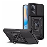KNY Huawei Nova 9 SE Kılıf Ultra Korumalı Yüzüklü Manyetik Sürgülü Vega Kapak Siyah
