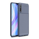 KNY Huawei P Smart Karbon Desenli Lux Negro Silikon Lacivert Kılıf