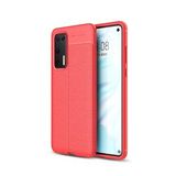 KNY Huawei P40 Kılıf Niss Desenli Lux Niss Silikon Kırmızı