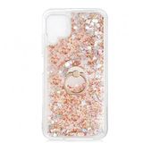 Kny Huawei P40 Lite Kilif Simli Sivili Kalpli Yuzuklu Milce Kapak Gold