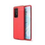 KNY Huawei P40 Pro Kılıf Niss Desenli Lux Niss Silikon Kırmızı
