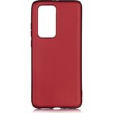 Kny Huawei P40 Pro Kılıf Ultra Ince Mat Silikon Bordo