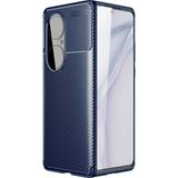 Kny Huawei P50 Pro Kilif Karbon Desenli Lux Negro Silikon Lacivert
