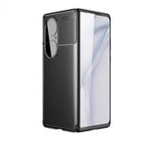 Kny Huawei P50 Pro Kilif Karbon Desenli Lux Negro Silikon Siyah