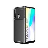 KNY Huawei Y6P Kılıf Karbon Desenli Lux Negro Silikon Siyah