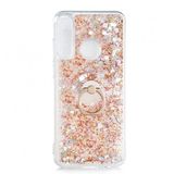 Kny Huawei Y6p Kilif Sivili Kalpli Yuzuklu Manyetik Milce Kapak Gold