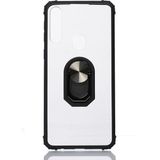 Kny Huawei Y6S Kılıf Silikon Kenarlı Yüzüklü Manyetik Mola Kapak - Siyah - Y6S 2019