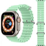 KNY KRD-75 Apple Watch Ultra Turkuaz 49 mm İçin Renkli Silikon Kayış