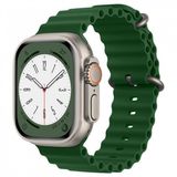 KNY KRD-75 Apple Watch Ultra Yeşil 49 mm İçin Renkli Silikon Kayış