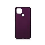 KNY OPPO A15S Kılıf Ultra İnce Mat Silikon Bordo