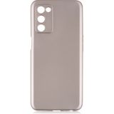 Kny Oppo A55 Kilif Ultra Ince Mat Silikon Gold