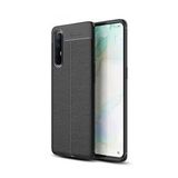 Kny Oppo Reno 3 Pro Kılıf Deri Desenli Lux Niss Silikon - Siyah