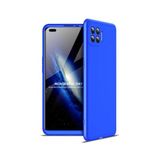 KNY OPPO Reno 4 Lite Kılıf 3 parça 360 Zore Ays Kapak Mavi