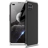 Kny Oppo Reno 4 Lite Kılıf 3 Parça 360 Zore Ays Kapak - Siyah - Gri