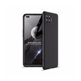 KNY OPPO Reno 4 Lite Kılıf 3 parça 360 Zore Ays Kapak Siyah