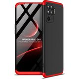 Kny Oppo Reno 5 Lite Kilif 3 Parca 360 Ays Kapak Siyah - Kirmizi