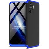 Kny Oppo Reno 5 Lite Kilif 3 Parca 360 Ays Kapak Siyah - Mavi