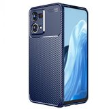 Kny Oppo Reno 7 Kilif Karbon Desenli Lux Negro Lacivert