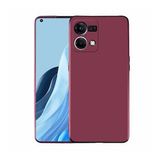 KNY OPPO Reno 7 Kılıf Ultra İnce Mat Silikon Bordo