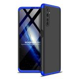 Kny Realme 6 Pro Kilif 3 Parca 360 Zore Ays Kapak Siyah - Mavi
