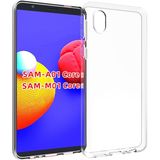 KNY Samsung Galaxy A01 Core Ultra İnce Şeffaf Silikon Cep Telefonu Kılıfı