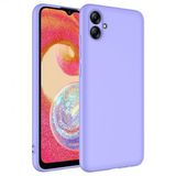 Kny Samsung Galaxy A04e Kilif Ici Suet Mara Lansman Silikon Mor