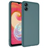 Kny Samsung Galaxy A04e Kilif Ici Suet Mara Lansman Silikon Yesil