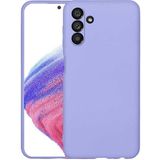 Kny Samsung Galaxy A04s Kilif Ici Suet Renkli Mara Lansman Silikon Mor