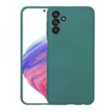 Kny Samsung Galaxy A04s Kilif Ici Suet Renkli Mara Lansman Silikon Yesil